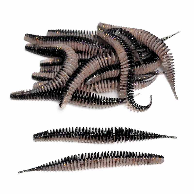 Midnight Ghost 3 Ribbed Worm (15pk) – 99 Strikes Fishing Co