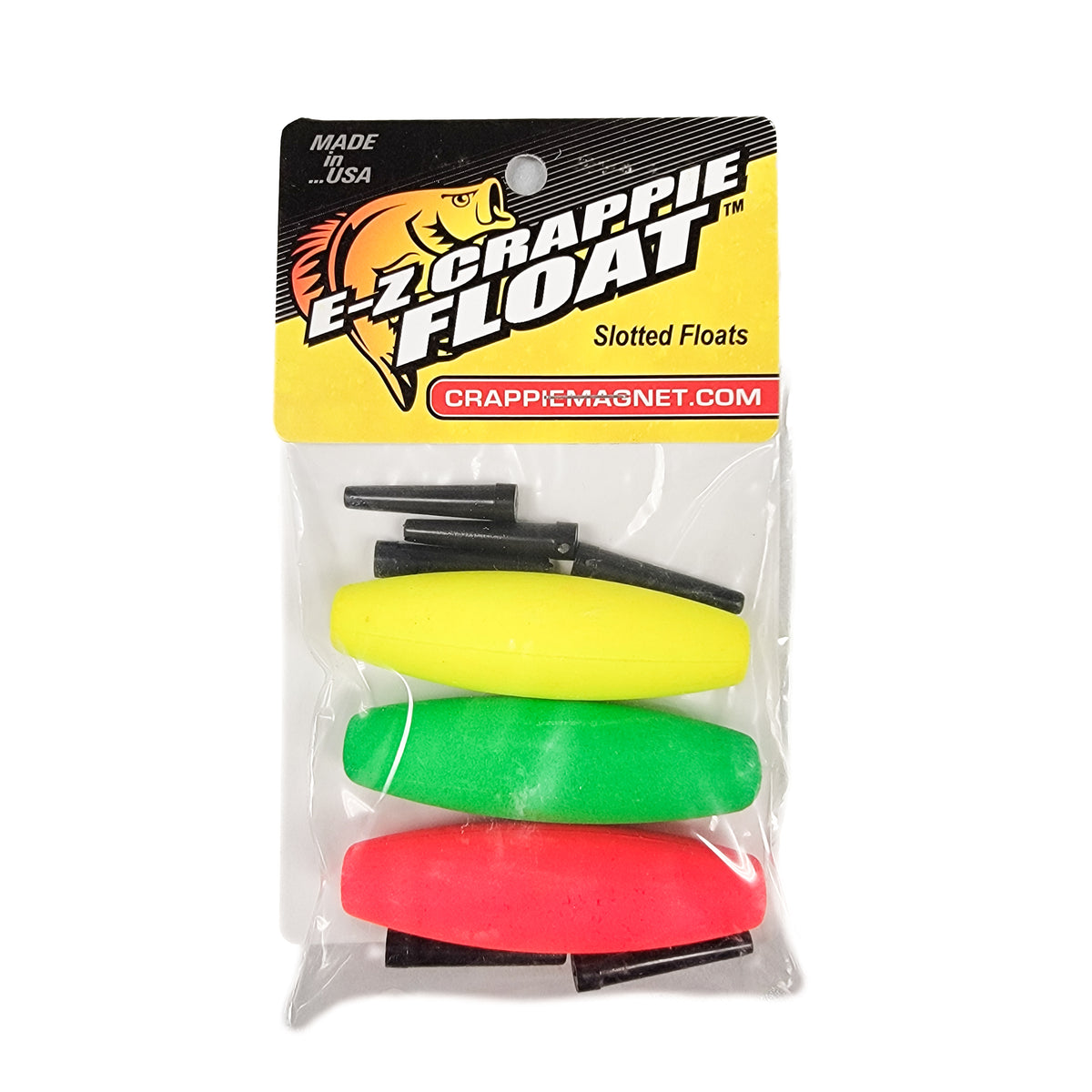Crappie Float Green/Red/Yellow 2.5'' 3pk