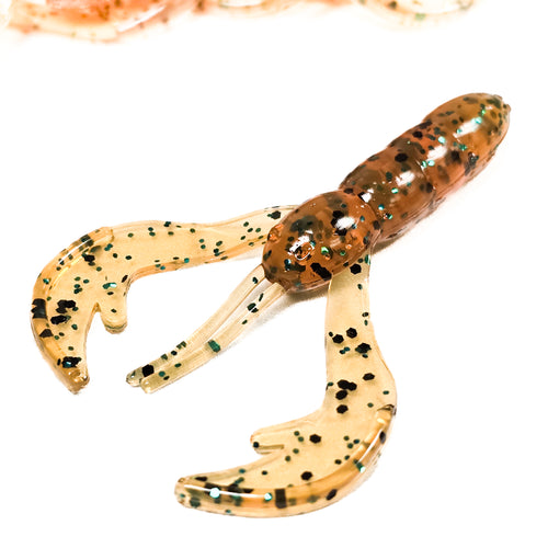 Root Beer Green 2.25" Baby Craw Finesse Bait (15pk)