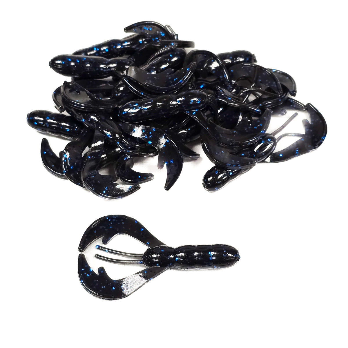 Black and Blue 2.25" Baby Craw Finesse Bait (15pk)