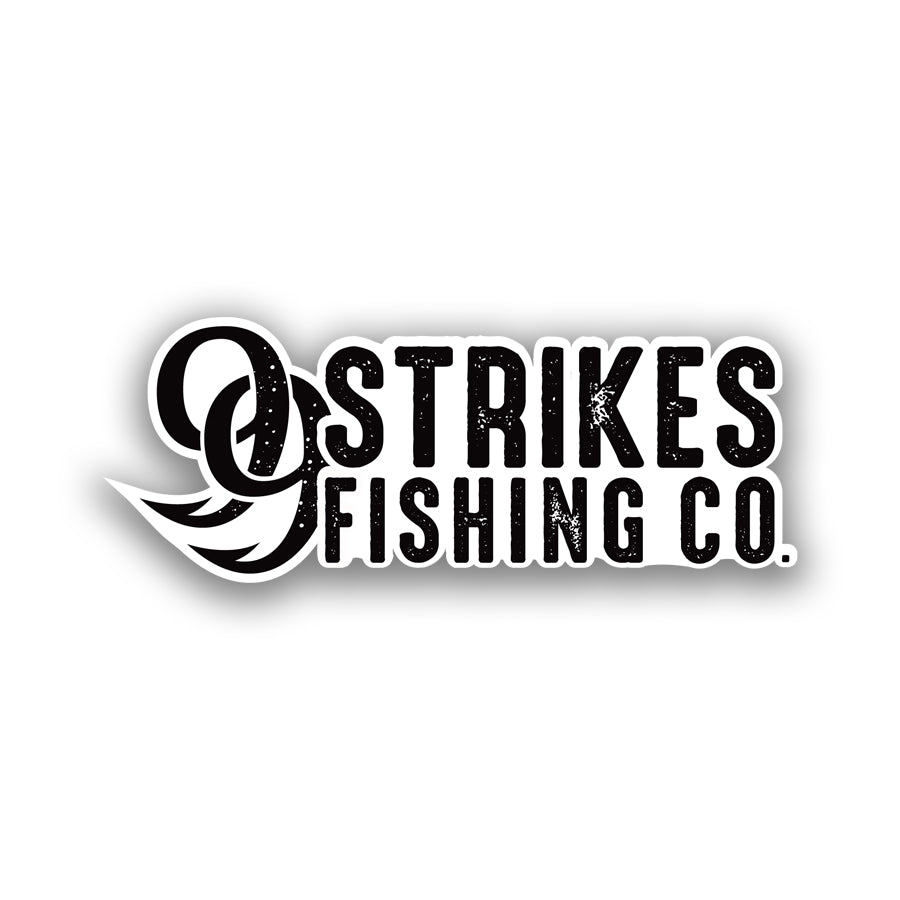 99 Strikes Grunge Logo Sticker – 99 Strikes Fishing Co