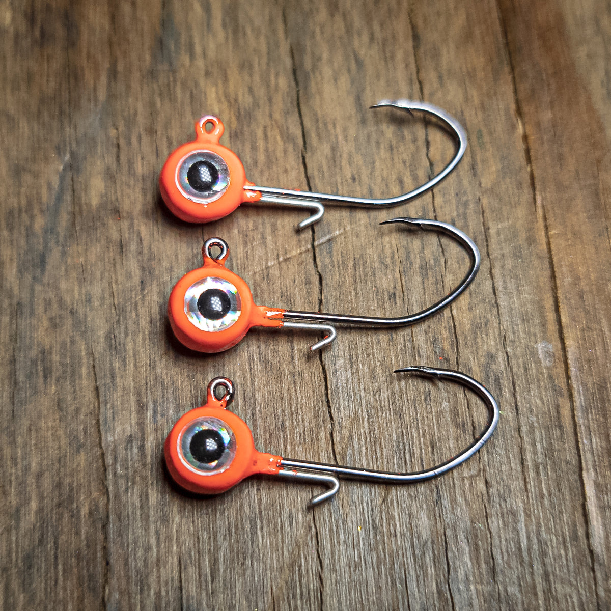 Neon Orange Trigger Strike Jig Head (3pk)