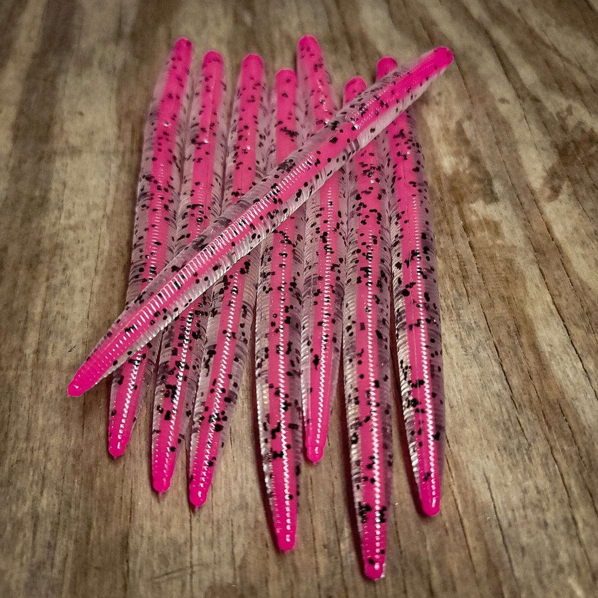 Pink Champagne Wacky Worm Soft Plastic Stick Bait Butchers Baits